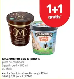 Spar magnum ou ben & jerry's aanbieding