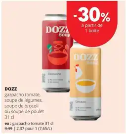 Spar Dozz soup aanbieding