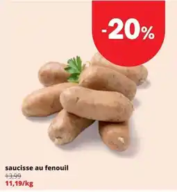Spar saucisse au fenouil aanbieding