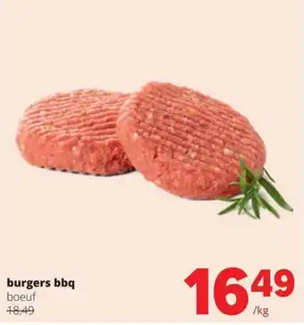 Burgers bbq boeuf