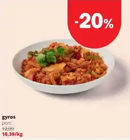 Spar gyros porc aanbieding