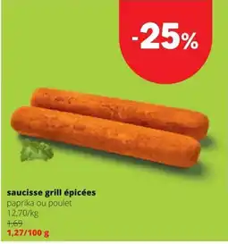 Spar saucisse grill épiciées aanbieding