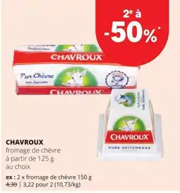 Spar Chavroux fromage de chèvre aanbieding
