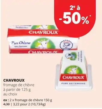 Chavroux fromage de chèvre