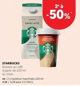 Spar starbucks boisson au café aanbieding
