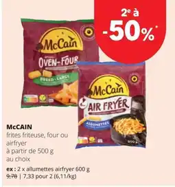 Spar McCain frites friteuse, four ou airfryer aanbieding
