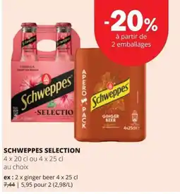 Spar Schweppes selection aanbieding