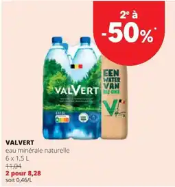 Spar Valvert eau minérale naturelle aanbieding