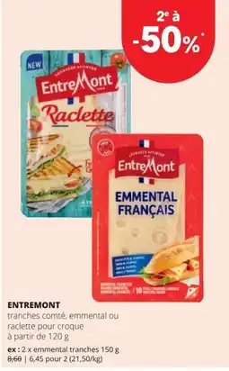 Spar entremont tranches comté, emmental ou raclette pour croque aanbieding