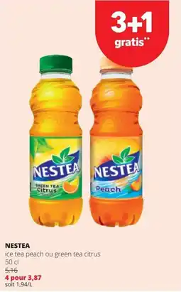 Spar Nestea ice tea peach ou green tea citrus aanbieding