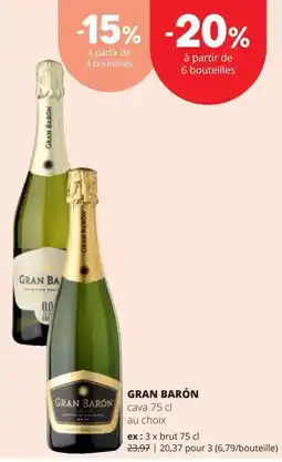 Spar gran barón cava aanbieding