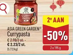 ALDI Asia green garden currypasta aanbieding