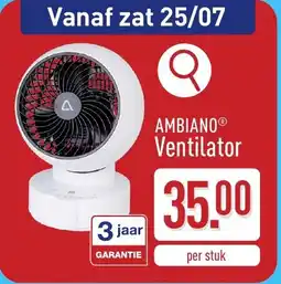 ALDI Ambiano ventilator aanbieding