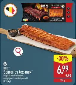 ALDI BBQ Spareribs tex-mex aanbieding