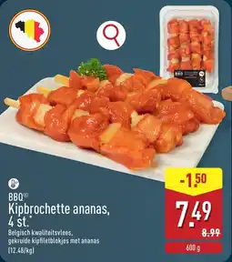 ALDI BBQ Kipbrochette ananas aanbieding