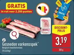 ALDI Gesneden varkensspek aanbieding