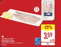 ALDI Golden seafood roodbaarsfilet aanbieding
