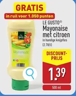 ALDI Le gusto mayonaise met citroen aanbieding