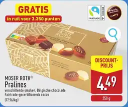 ALDI Moser roth pralines aanbieding