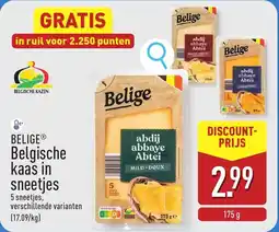 ALDI Belige belgische kaas in sneetjes aanbieding