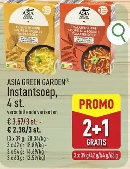 ALDI Asia green garden instantsoep aanbieding