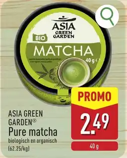 ALDI Asia green garden pure matcha aanbieding