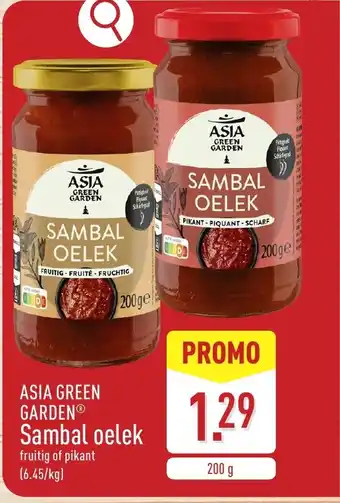 ALDI Asia green garden sambal oelek aanbieding