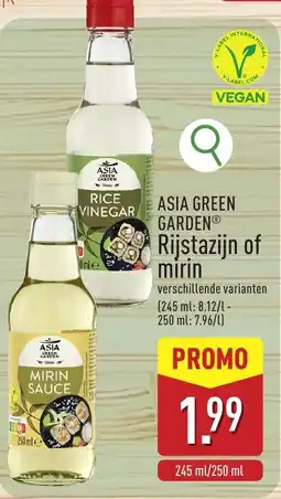 ALDI Asia green garden rijstazijn of mirin aanbieding
