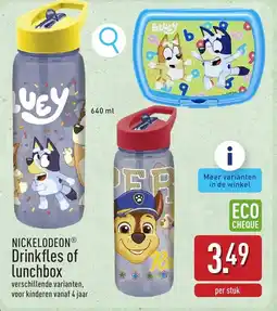 ALDI Nickelodeon drinkfles of lunchbox aanbieding