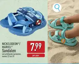 ALDI Nickelodeon marvel sandalen aanbieding