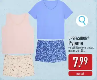 ALDI Up2fashion pyjama aanbieding