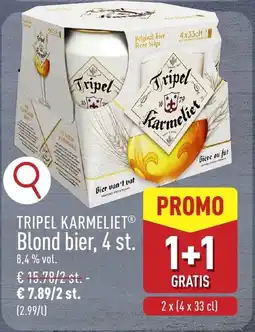 ALDI Tripel karmeliet blond bier aanbieding