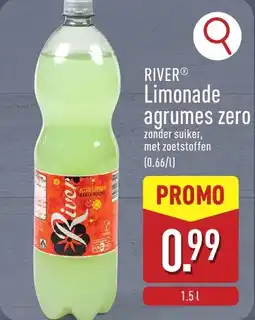 ALDI River limonade agrumes zero aanbieding