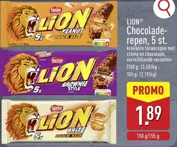 ALDI Lion chocolade repen aanbieding