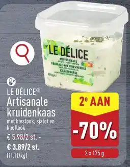 ALDI Le délice artisanale kruidenkaas aanbieding