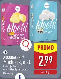 ALDI Arcobaleno mochi-ijs aanbieding