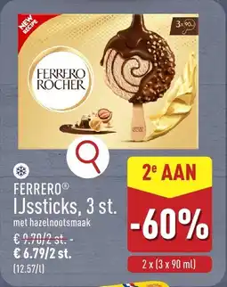 ALDI Ferrero ijssticks aanbieding