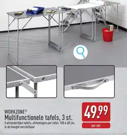 ALDI Workzone multifunctionele tafels aanbieding