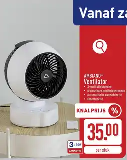 ALDI Ambiano ventilator aanbieding