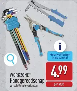 ALDI Workzone handgereedschap aanbieding
