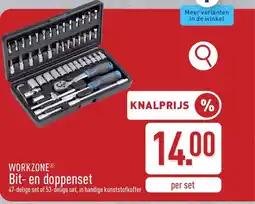 ALDI Workzone bit en doppenset aanbieding