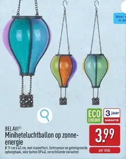 ALDI Belavi miniheteluchtballon op zonne energie aanbieding