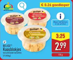 ALDI Belige kaasblokjes aanbieding