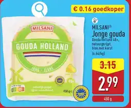 ALDI Milsani jonge gouda aanbieding