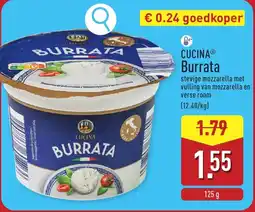 ALDI Cucina burrata aanbieding