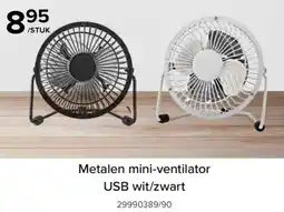 Euroshop Metalen mini-ventilator aanbieding