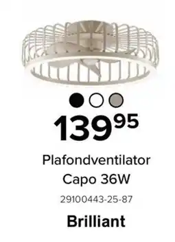 Euroshop Plafondventilator Capo aanbieding