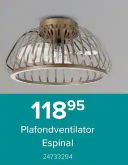 Euroshop Plafondventilator Espinal aanbieding
