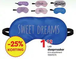 Yess Slaapmasker aanbieding