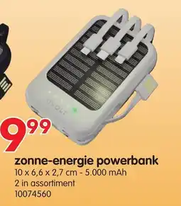 Yess Zonne-energie powerbank aanbieding
